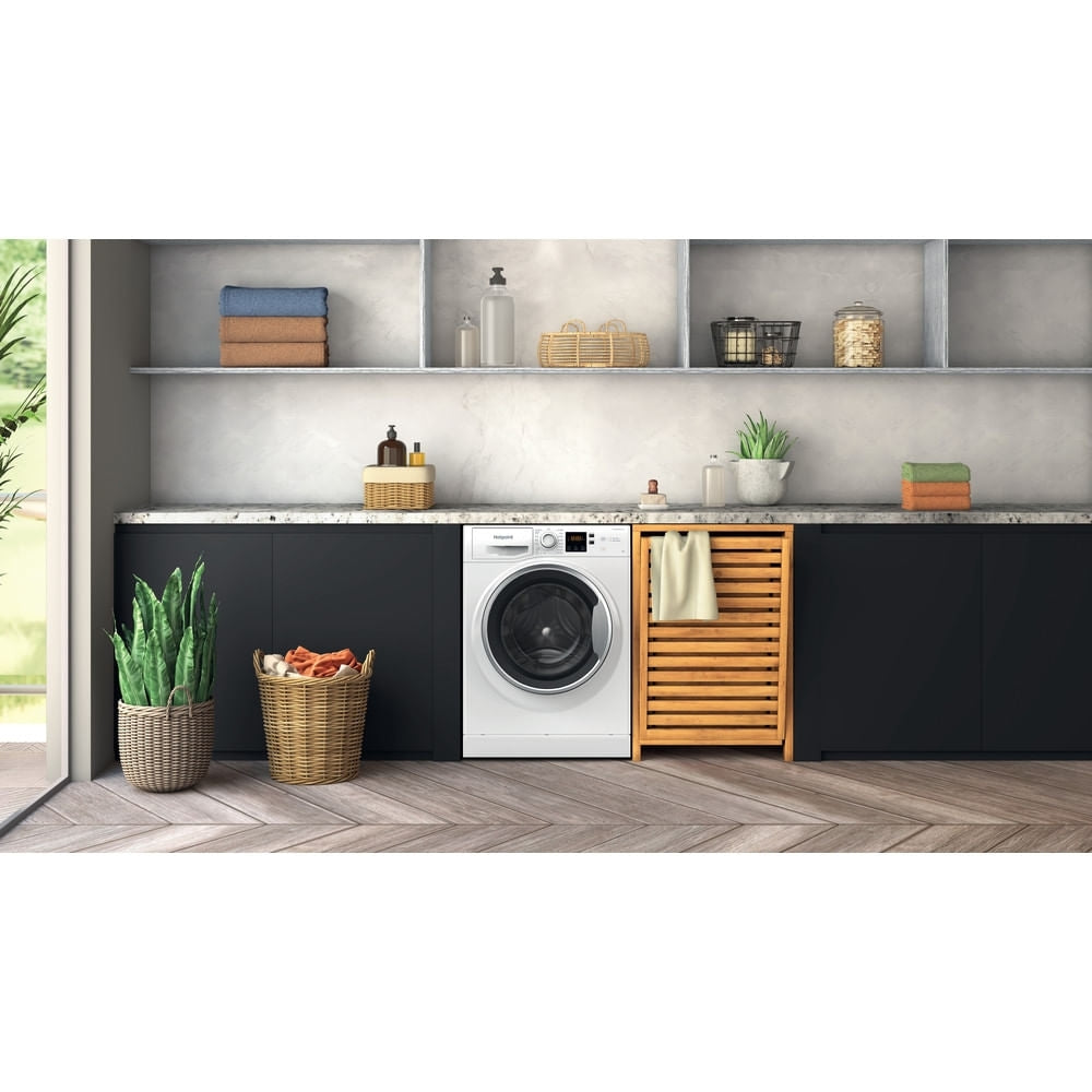 Hotpoint NSWE7469WSUK Washing Machine, 7kg, 1400 Spin, White, A Rated - image 2