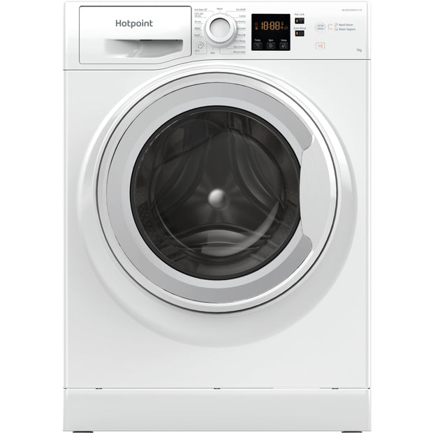Hotpoint NSWM 7469 W UK Washing Machine, 7kg, 1400 Spin, White, A Rated - image 1