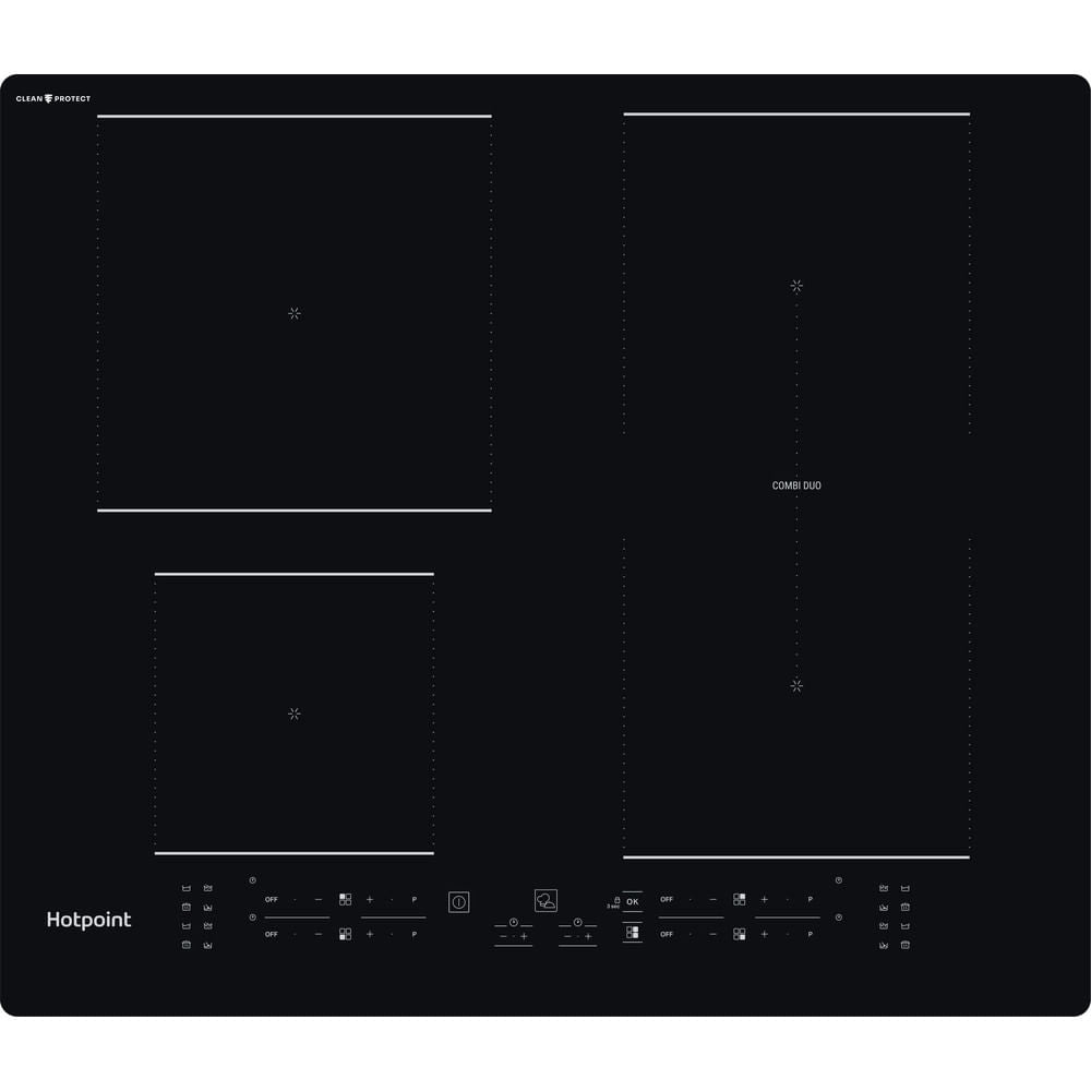 Hotpoint TB2460BCPNE 59cm Induction Hob, Black, A Rated - image 1
