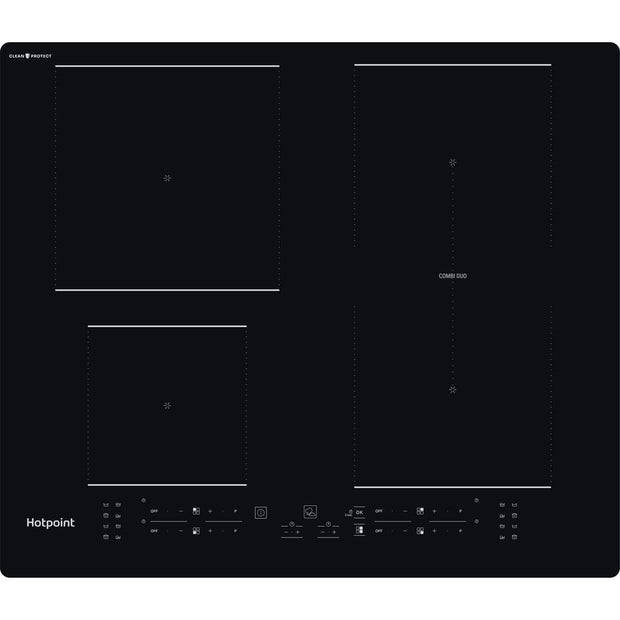 Hotpoint TB2460BCPNE 59cm Induction Hob, Black, A Rated - image 1