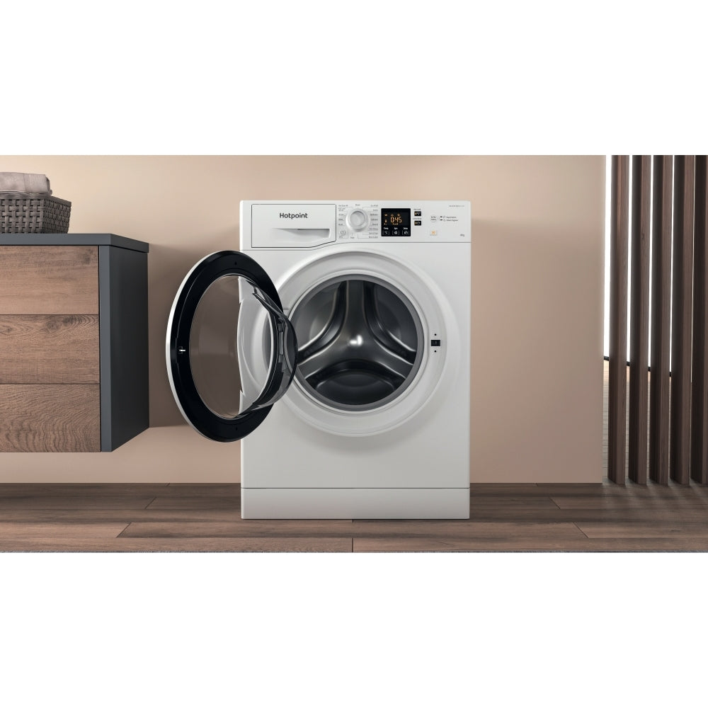 Hotpoint NSWM 846 W UK Washing Machine, 8kg, 1400 Spin, White, A Rated - image 13