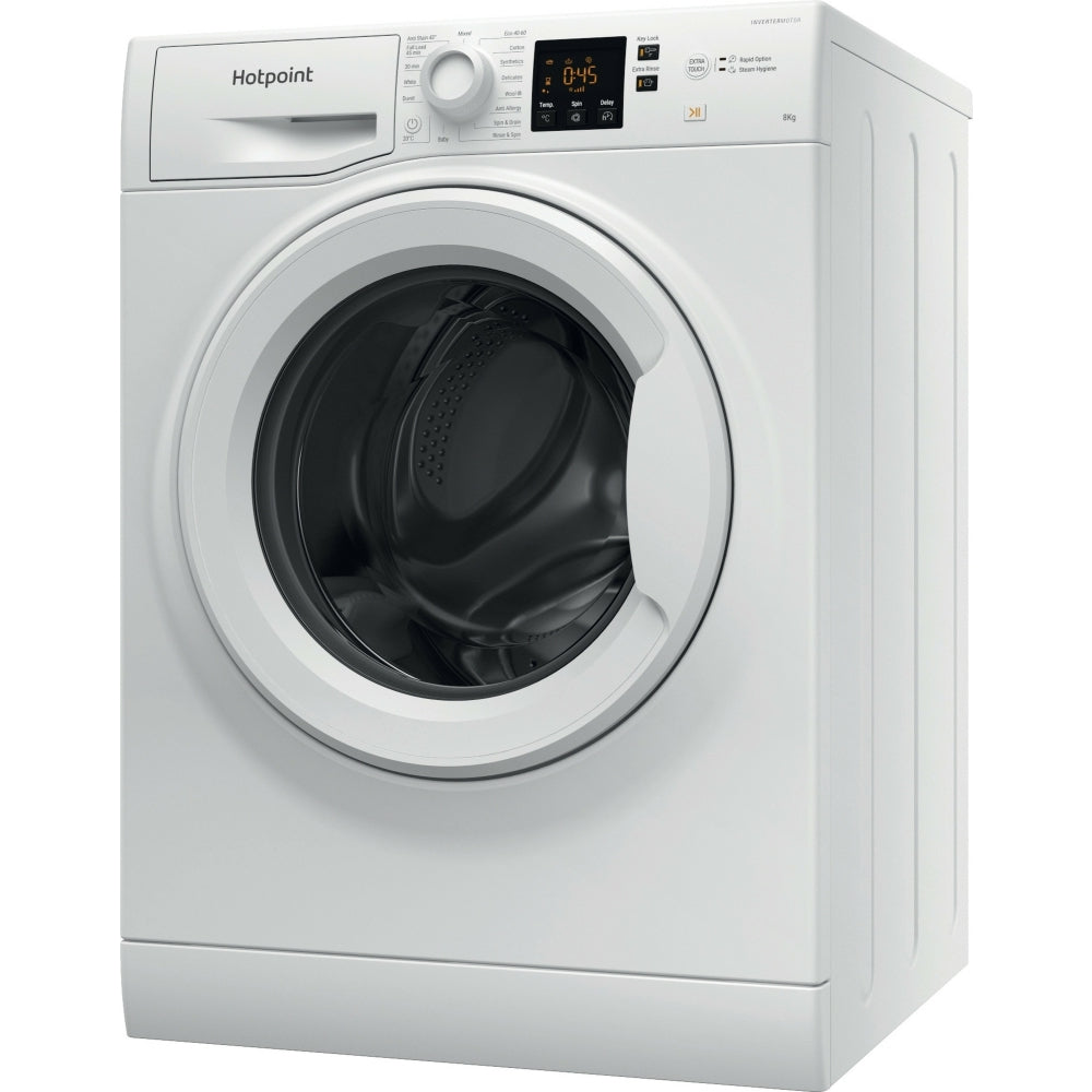 Hotpoint NSWM 846 W UK Washing Machine, 8kg, 1400 Spin, White, A Rated - image 7