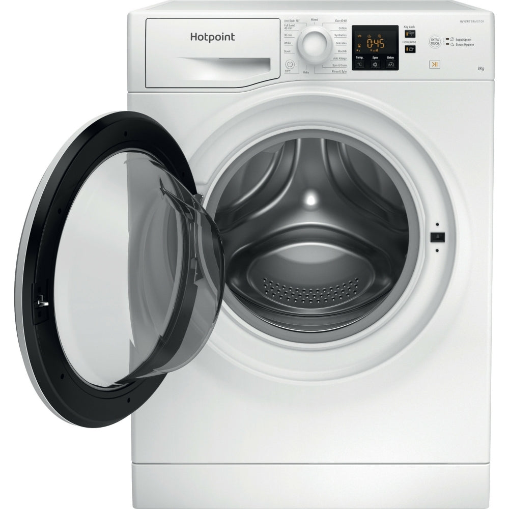 Hotpoint NSWM 846 W UK Washing Machine, 8kg, 1400 Spin, White, A Rated - image 8