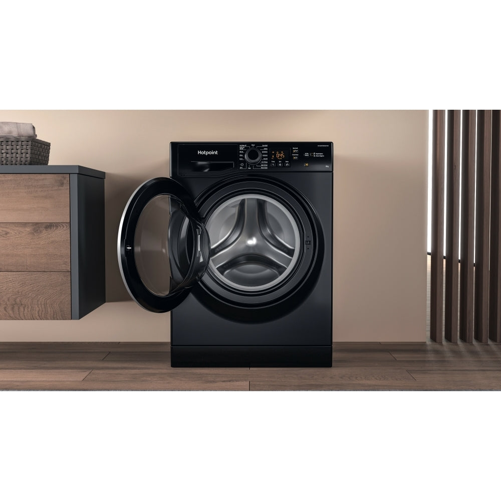 Hotpoint NSWM 846 BS UK Washing Machine, 8kg, 1400 Spin, Black, A Rated - image 14