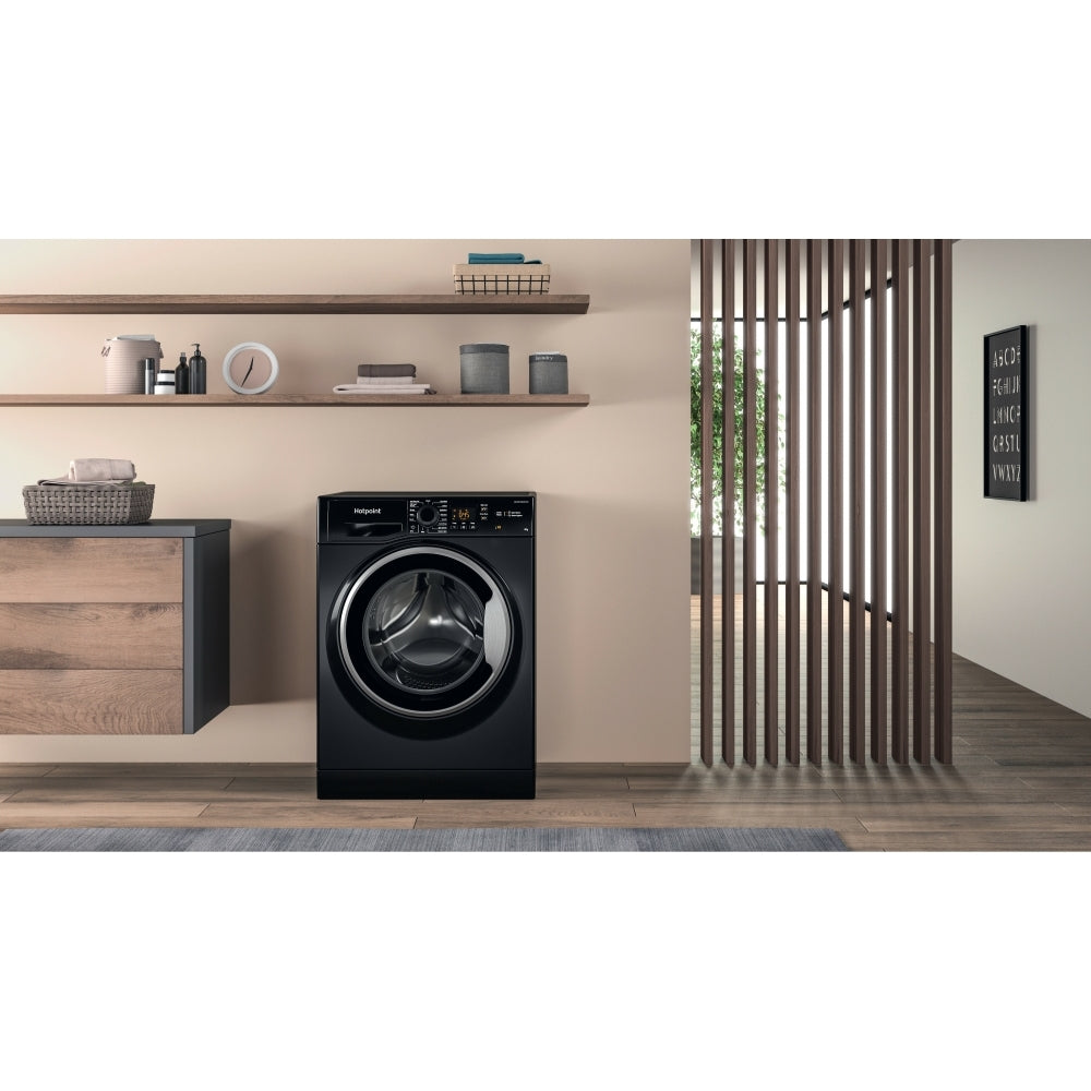 Hotpoint NSWM 846 BS UK Washing Machine, 8kg, 1400 Spin, Black, A Rated - image 16