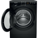 Hotpoint NSWM 846 BS UK Washing Machine, 8kg, 1400 Spin, Black, A Rated - image 8
