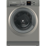 Hotpoint NSWM 1046 GG UK Washing Machine, 10kg, 1400 Spin, Grey, A Rated - image 1