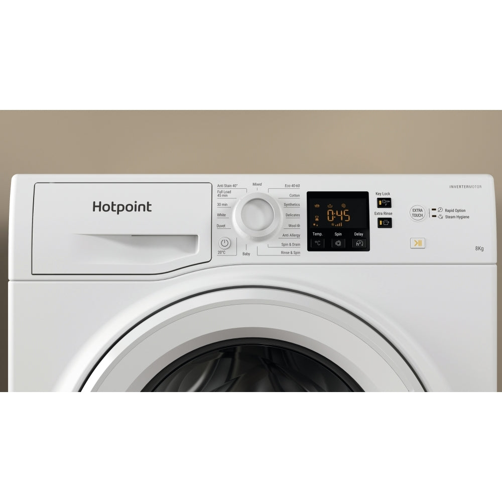 Hotpoint NSWM 946 W UK Washing Machine, 9kg, 1400 Spin, White, A Rated - image 11