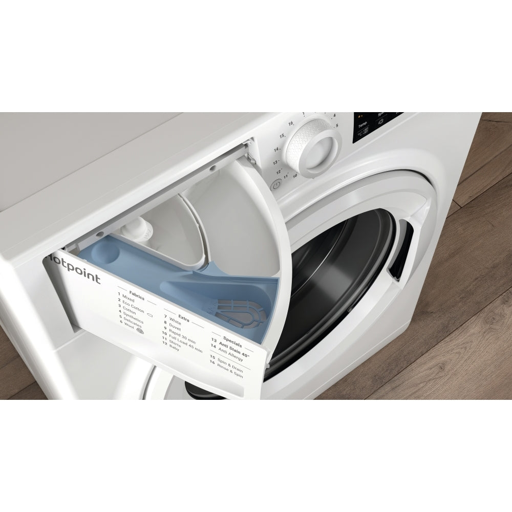 Hotpoint NSWM 946 W UK Washing Machine, 9kg, 1400 Spin, White, A Rated - image 12