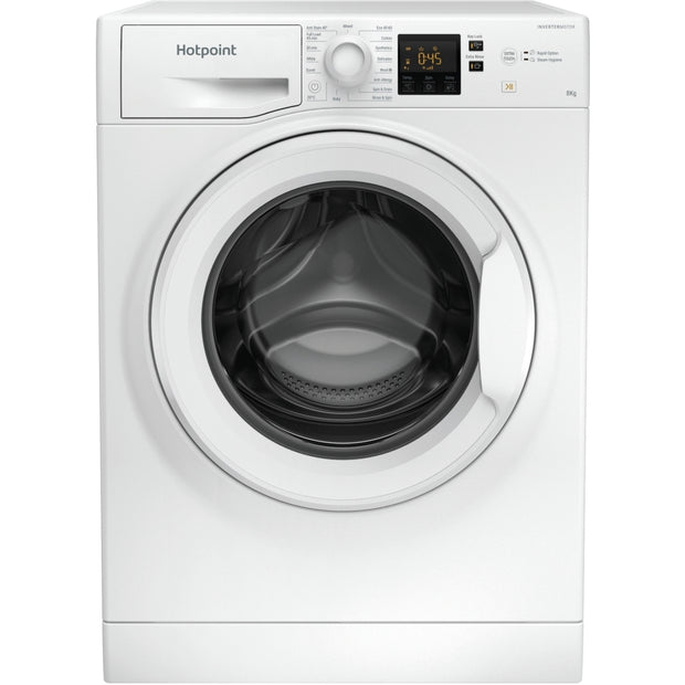Hotpoint NSWM 946 W UK Washing Machine, 9kg, 1400 Spin, White, A Rated - image 1