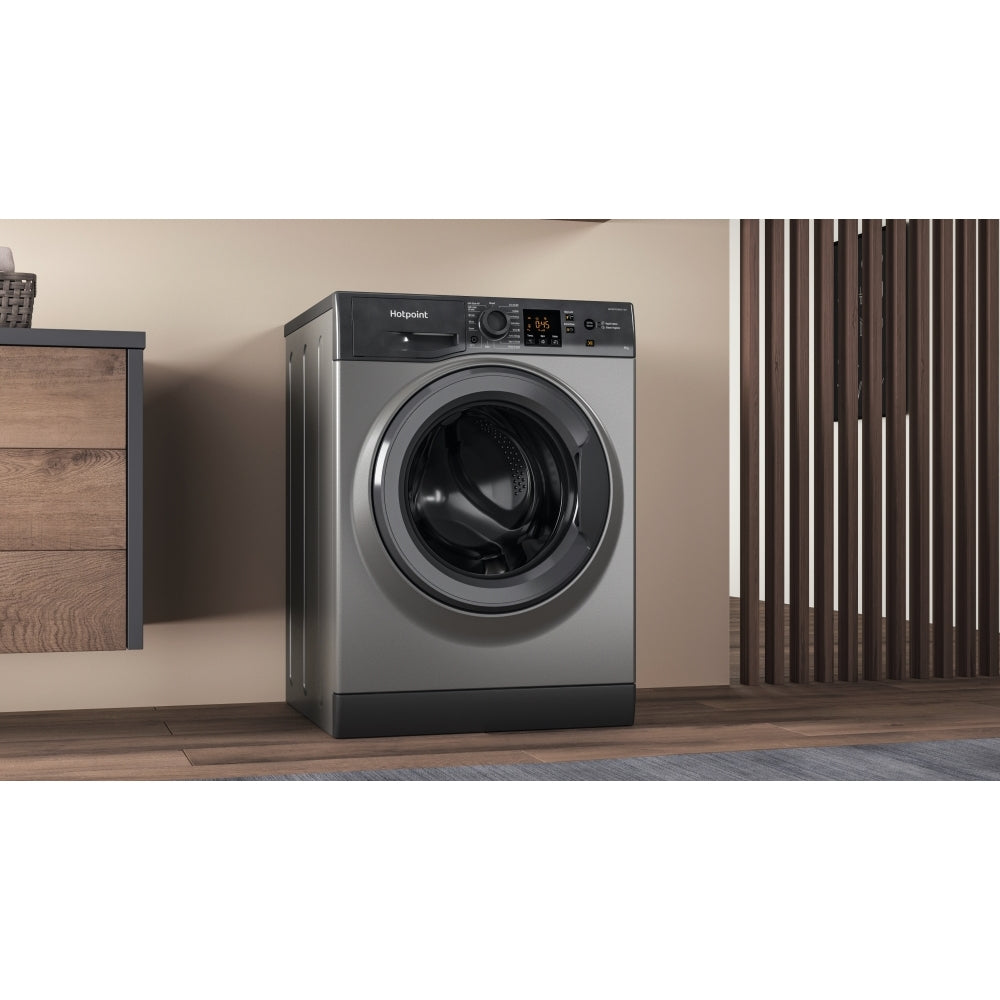Hotpoint NSWM 946 GG UK Washing Machine, 9kg, 1400 Spin, Grey, A Rated - image 15