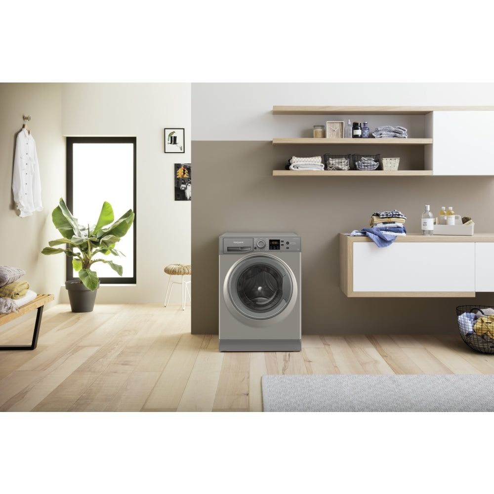 Hotpoint NSWM 946 GG UK Washing Machine, 9kg, 1400 Spin, Grey, A Rated - image 17