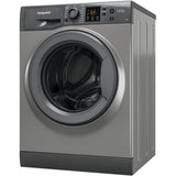 Hotpoint NSWM 946 GG UK Washing Machine, 9kg, 1400 Spin, Grey, A Rated - image 8