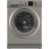 Hotpoint NSWM 946 GG UK Washing Machine, 9kg, 1400 Spin, Grey, A Rated - image 1