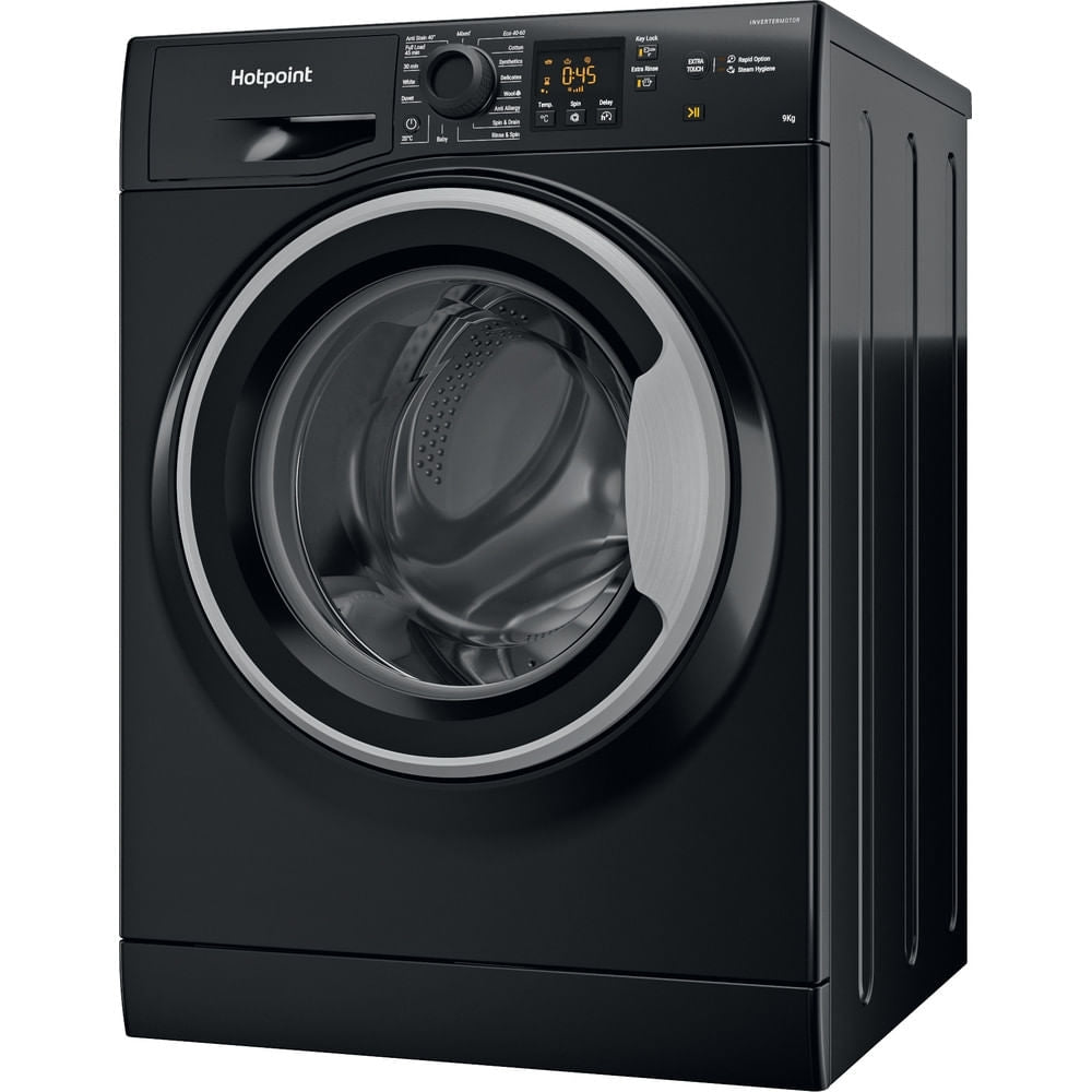 Hotpoint NSWF946BSUK Washing Machine, 9kg, 1400 Spin, Black, A Rated - image 2
