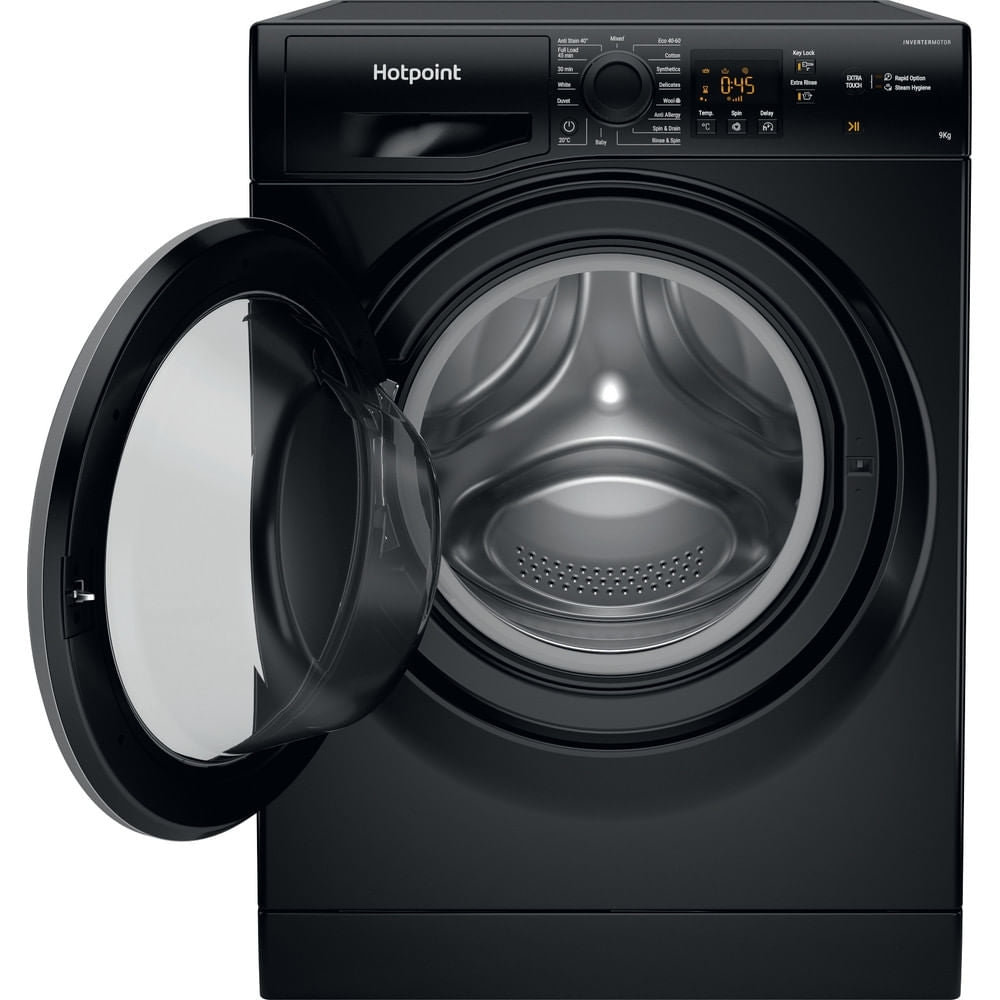 Hotpoint NSWF946BSUK Washing Machine, 9kg, 1400 Spin, Black, A Rated - image 3