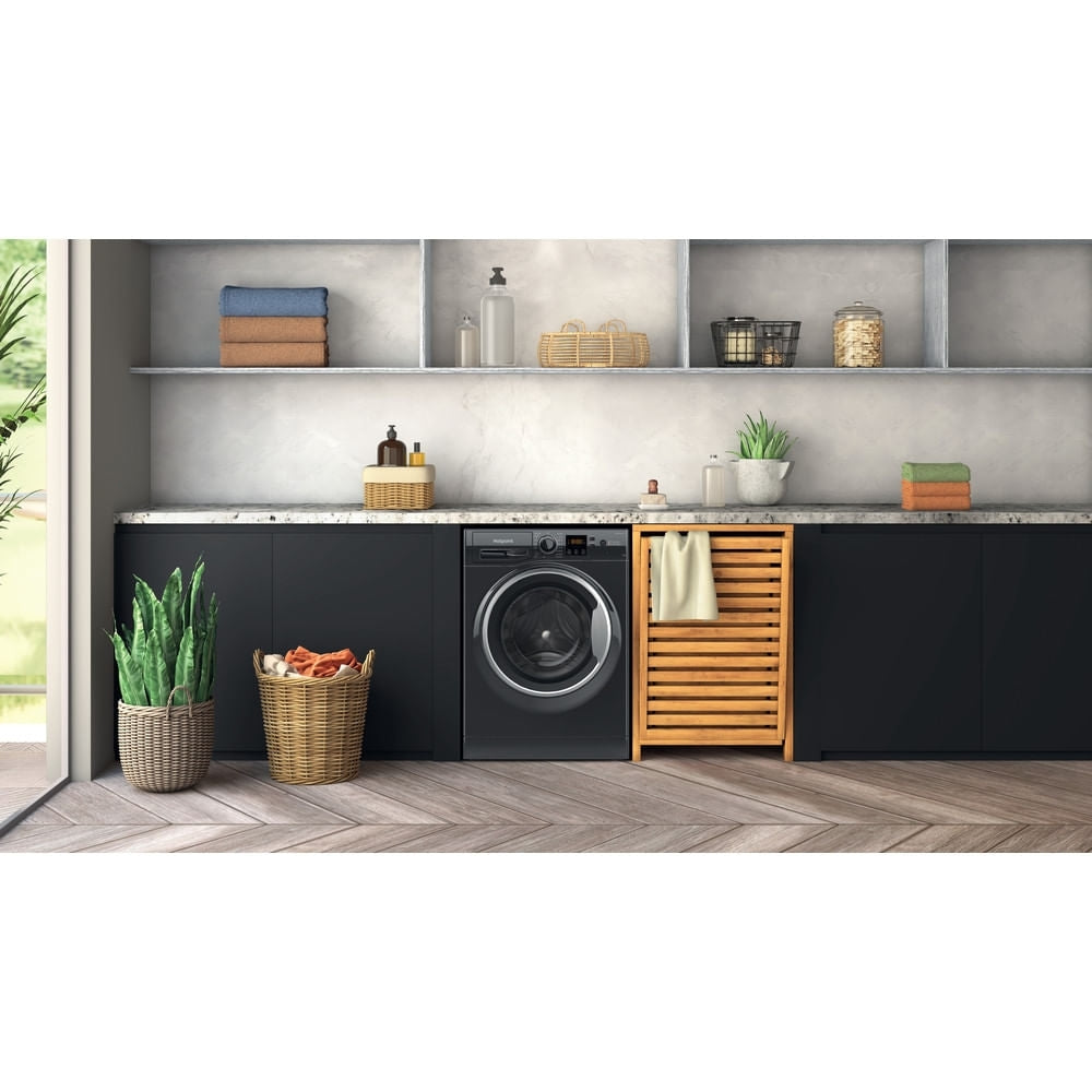 Hotpoint NSWF946BSUK Washing Machine, 9kg, 1400 Spin, Black, A Rated - image 4