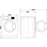 Hotpoint NSWF946BSUK Washing Machine, 9kg, 1400 Spin, Black, A Rated - image 8