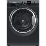 Hotpoint NSWF946BSUK Washing Machine, 9kg, 1400 Spin, Black, A Rated - image 1