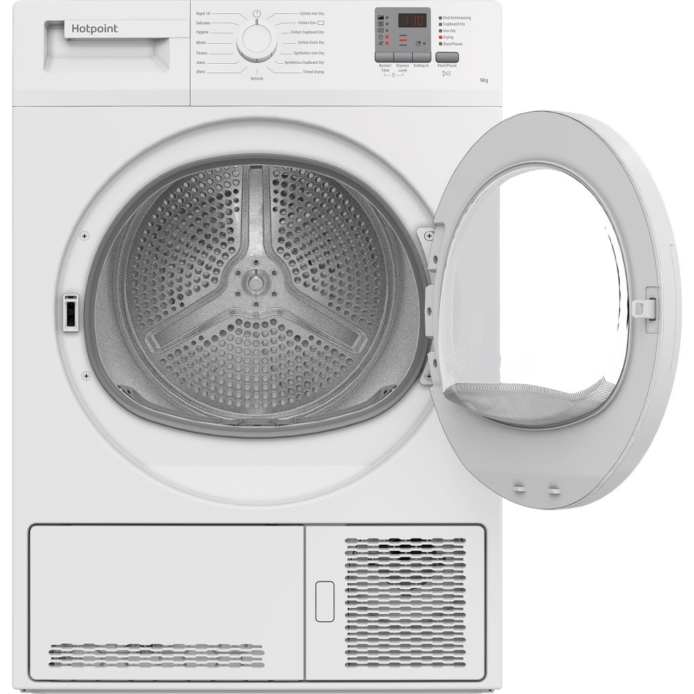 Hotpoint C HD C92 WWGD UK Condenser Tumble Dryer, 9kg, White, B Rated - image 3