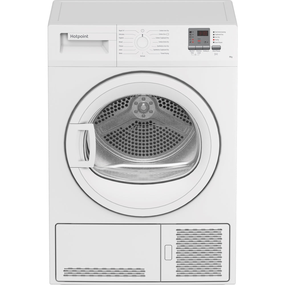 Hotpoint C HD C92 WWGD UK Condenser Tumble Dryer, 9kg, White, B Rated - image 5