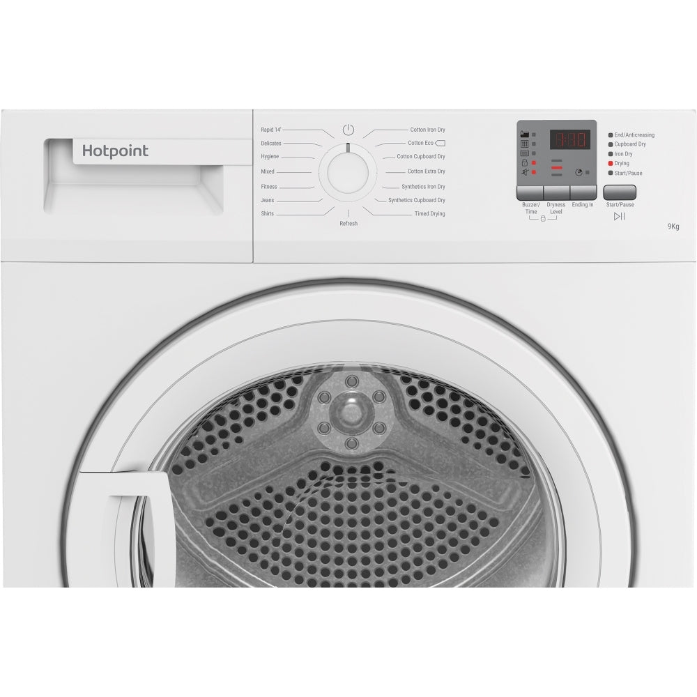 Hotpoint C HD C92 WWGD UK Condenser Tumble Dryer, 9kg, White, B Rated - image 6