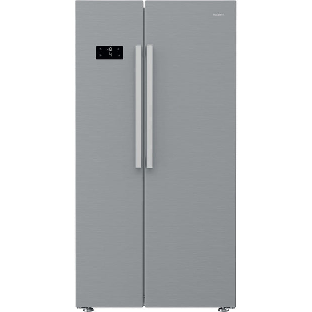 Hotpoint HPG2 6592 XP4UK American Fridge Freezer, Stainless Steel, E Rated, Non-Plumbed - image 1