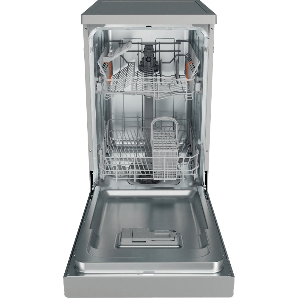 Hotpoint HP2FE10CS90SUK Slimline Dishwasher, 10 Place Settings, Silver, E Rated - image 4