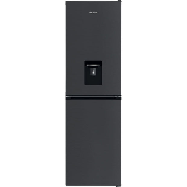 Hotpoint HPKH 1261W XBR4UK No Frost Fridge Freezer, Dark Grey, 50/50, E Rated - image 1
