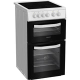 Hotpoint HTE5VCW Ceramic Electric Cooker with Separate Grill, White, A Rated - image 3