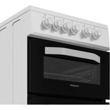 Hotpoint HTE5VCW Ceramic Electric Cooker with Separate Grill, White, A Rated - image 4