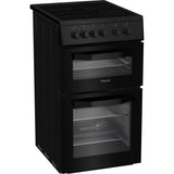 Hotpoint HTE5VCB Ceramic Electric Cooker with Separate Grill, Black, A Rated - image 2