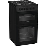 Hotpoint HTG5GCB Gas Cooker with Separate Grill, Black, A+ Rated - image 3