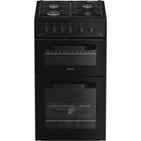 Hotpoint HTG5GCB Gas Cooker with Separate Grill, Black, A+ Rated - image 1