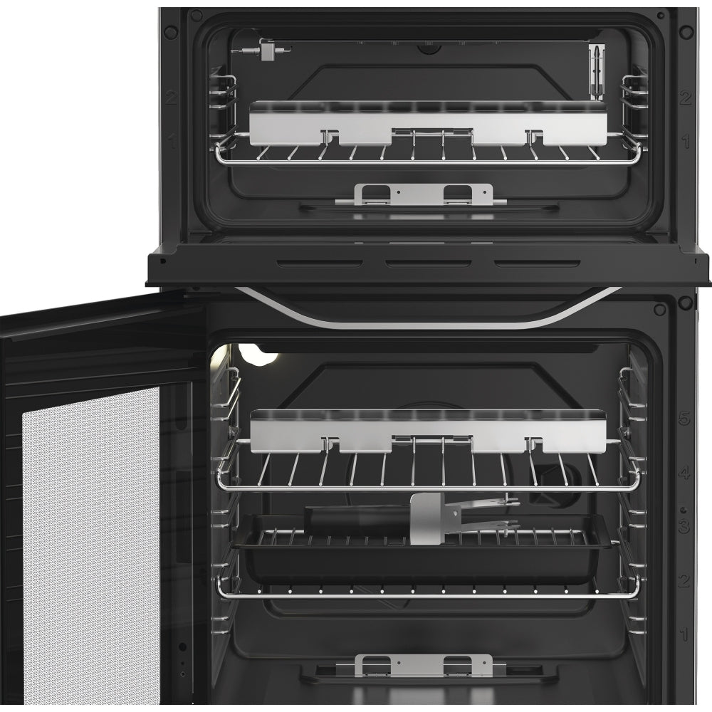 Hotpoint HDG5GDCX Gas Cooker with Double Oven, Stainless Steel, A+ Rated - image 7