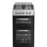 Hotpoint HDG5GDCX Gas Cooker with Double Oven, Stainless Steel, A+ Rated - image 1