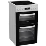 Hotpoint HDE5VDCW Ceramic Electric Cooker with Double Oven, White, A Rated - image 3
