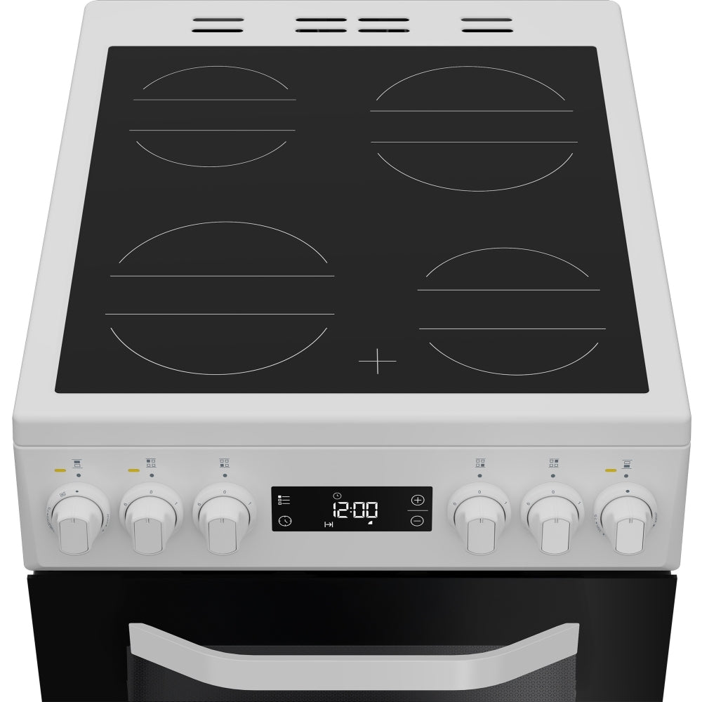 Hotpoint HDE5VDCW Ceramic Electric Cooker with Double Oven, White, A Rated - image 6