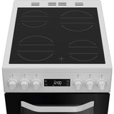 Hotpoint HDE5VDCW Ceramic Electric Cooker with Double Oven, White, A Rated - image 6