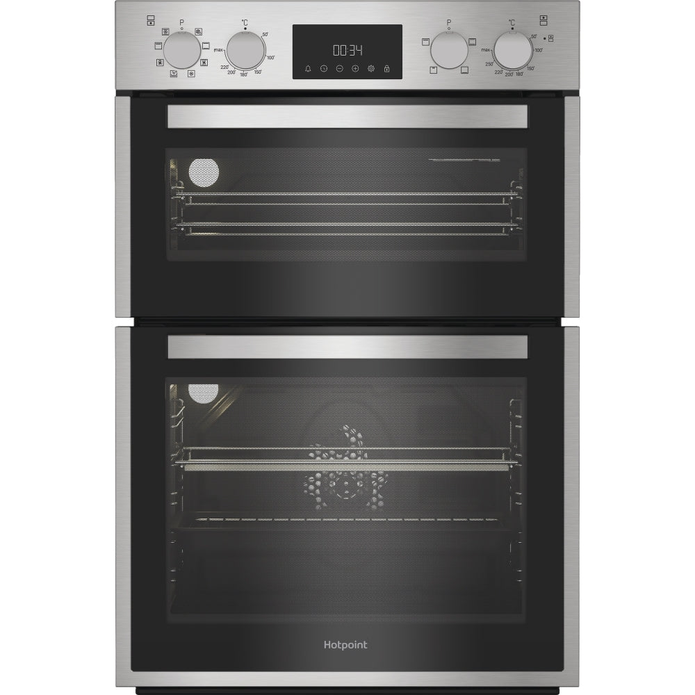 Hotpoint DIH 82D IX Built-In Electric Double Oven, Stainless Steel, A Rated - image 1