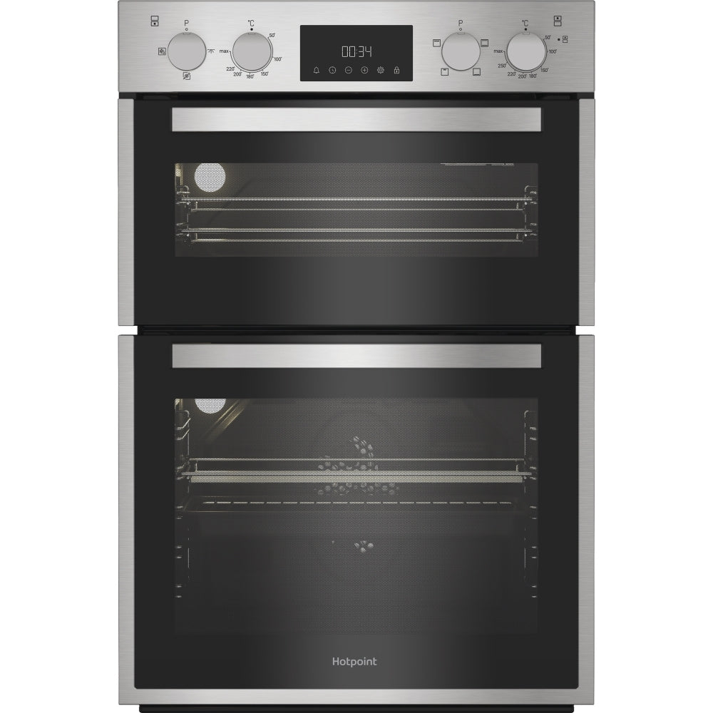 Hotpoint DIH 10D IX Built-In Electric Double Oven, Stainless Steel, A Rated - image 1