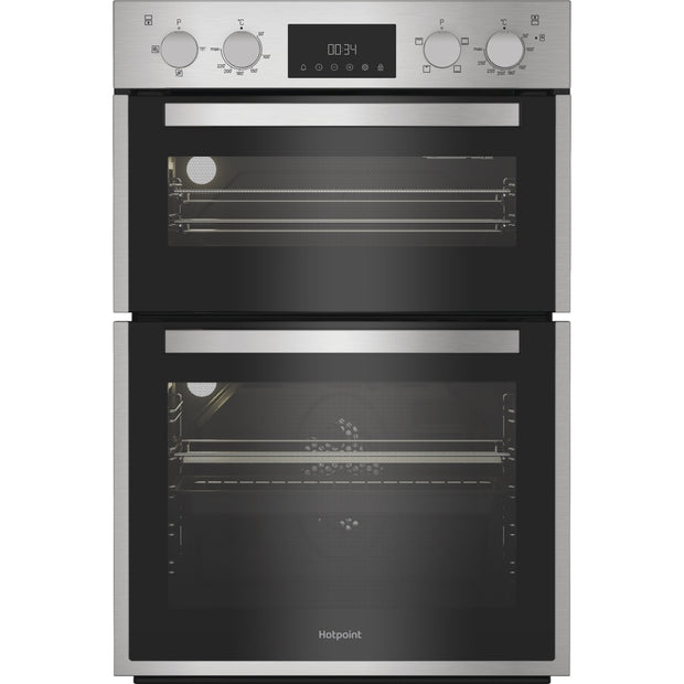 Hotpoint DIH 10D IX Built-In Electric Double Oven, Stainless Steel, A Rated - image 1