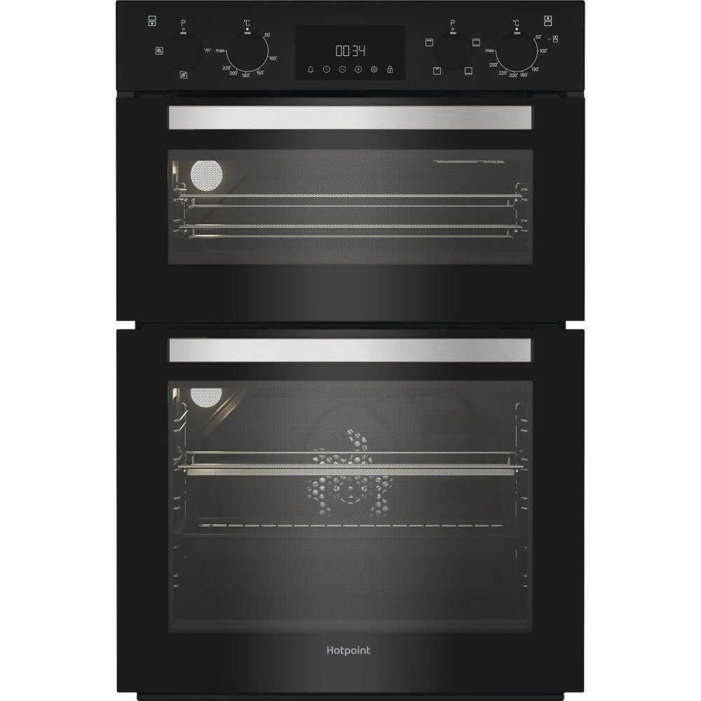 Hotpoint DIH10DB Built-In Electric Double Oven, Black, A Rated - image 1