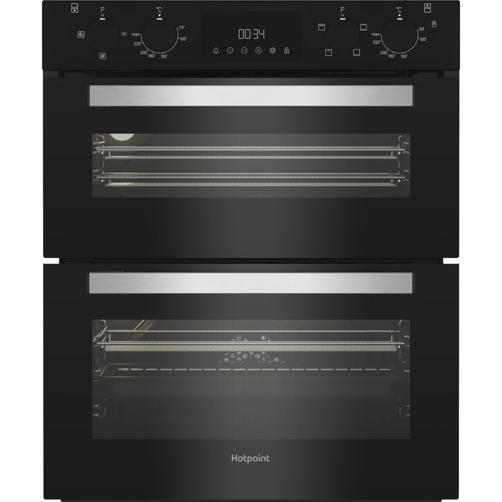 Hotpoint DUH 10D B Built-Under Electric Double Oven, Black, A Rated - image 1