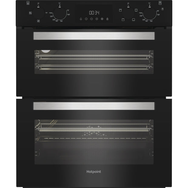Hotpoint DUH 10D B Built-Under Electric Double Oven, Black, A Rated - image 1