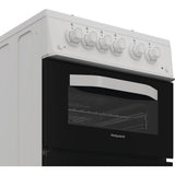Hotpoint HTG5GCWL Gas Cooker with Separate Grill, White, A+ Rated - image 3