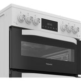 Hotpoint HTG6GDCW Gas Cooker with Separate Grill, White, A+ Rated - image 4