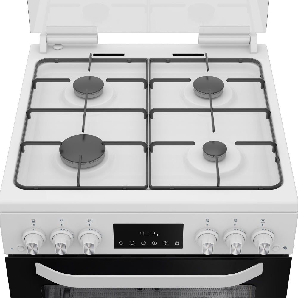 Hotpoint HTG6GDCW Gas Cooker with Separate Grill, White, A+ Rated - image 6