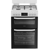 Hotpoint HTG6GDCW Gas Cooker with Separate Grill, White, A+ Rated - image 1