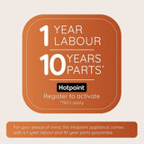 Hotpoint HDG6GDCW Gas Cooker with Double Oven, White, A+ Rated - image 2